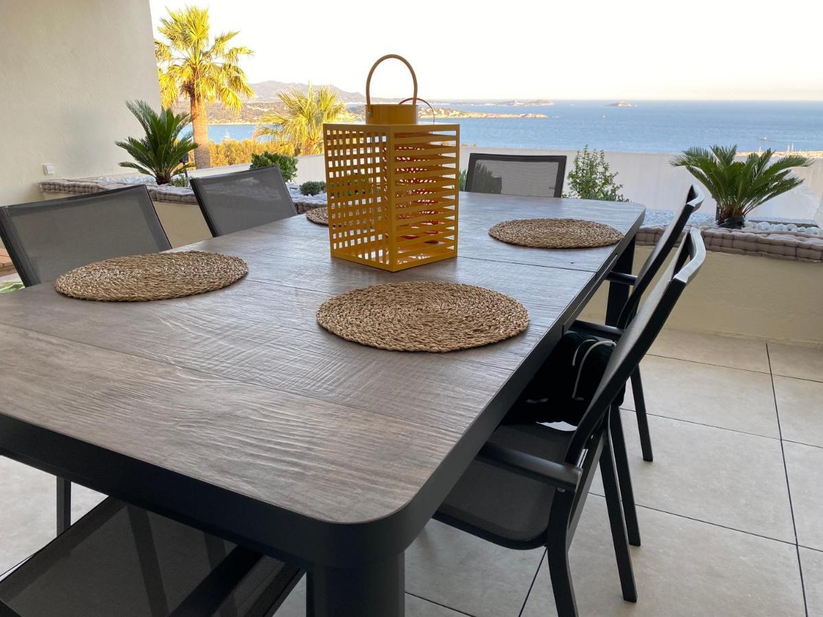 Superbe T2 44M2 - Grande Terrasse Vue Mer Panoramique Exceptionnelle Piscine - Parking Bandol Exteriér fotografie
